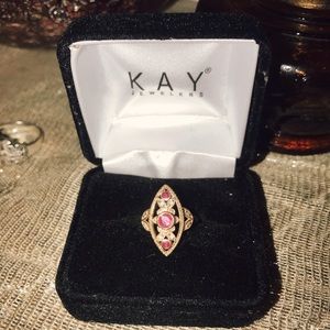 Ruby Diamond Gold Ring
